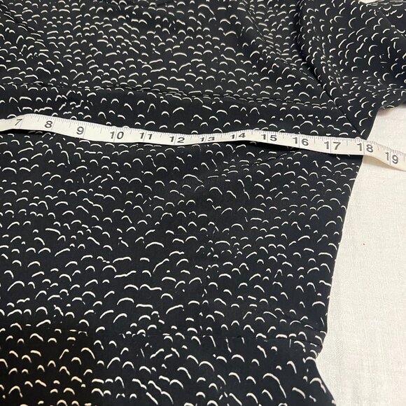 NWOT MONKL Women's Midi Dress Black Geometric Long Sleeve Size 38/Medium - Picture 8 of 11